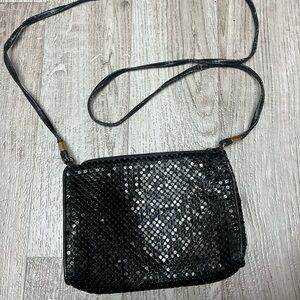 Elegant Black Sequin Shoulder Bag